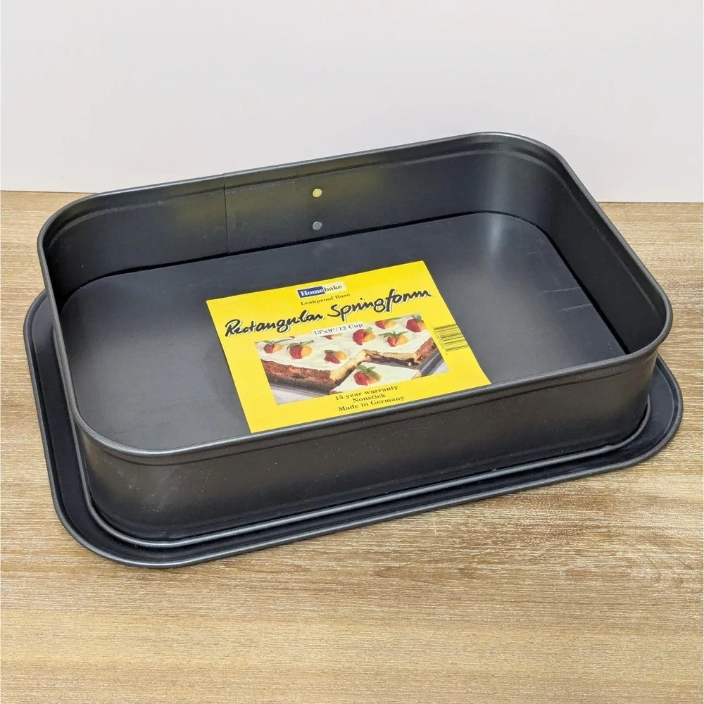 Kaiser Backform Nonstick Rectangle 9x13 Springform Baking Pan Made in Germany